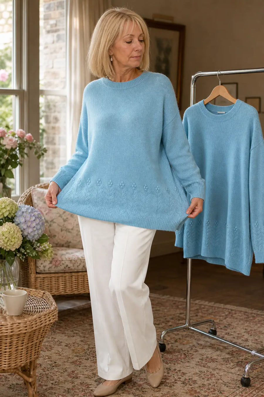 Candela | Jersey de ochos con cuello redondo