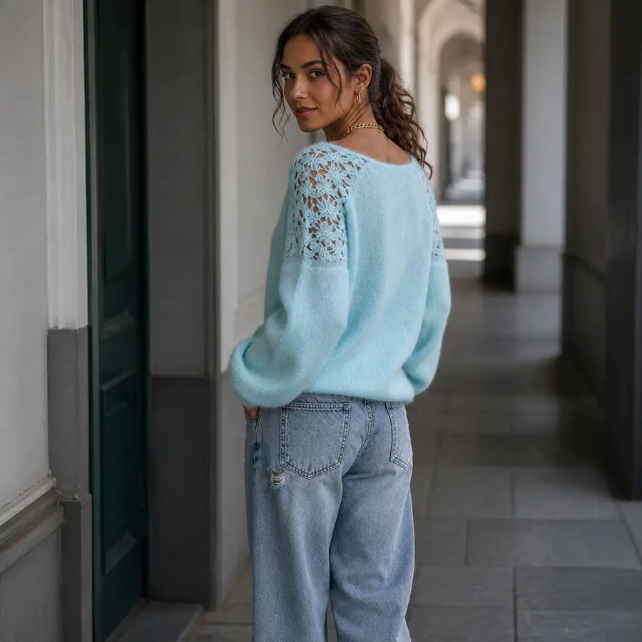 Adela | Jersey de punto con encaje