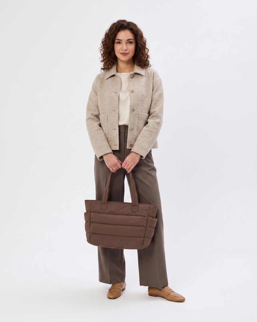 Isabel | Bolso acolchado ligero con bolsillo para portátil