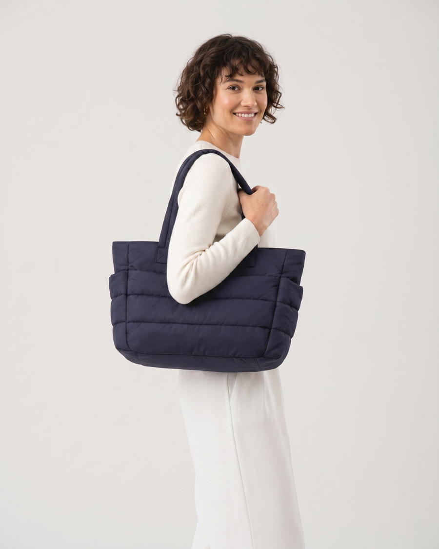 Isabel | Bolso acolchado ligero con bolsillo para portátil