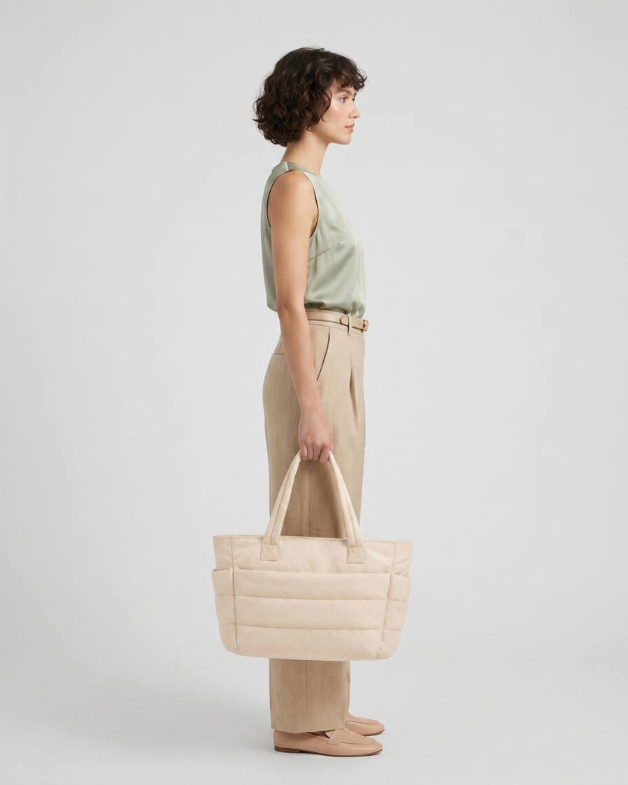 Isabel | Bolso acolchado ligero con bolsillo para portátil