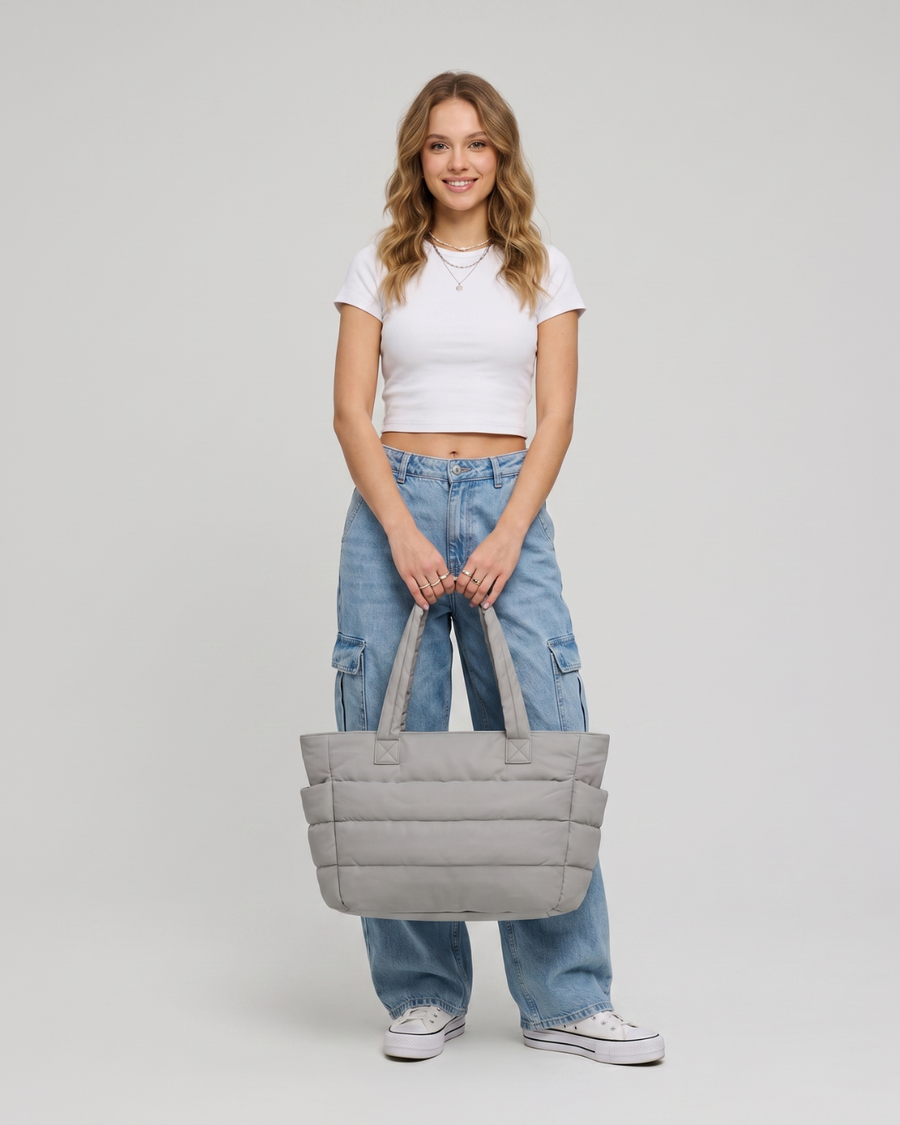 Isabel | Bolso acolchado ligero con bolsillo para portátil