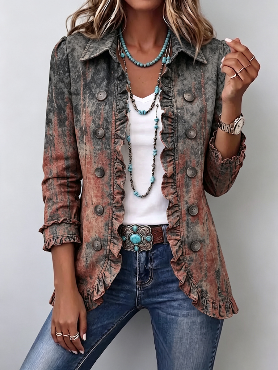 Chaqueta vintage con estampado degradado – Flaminia, foto 2