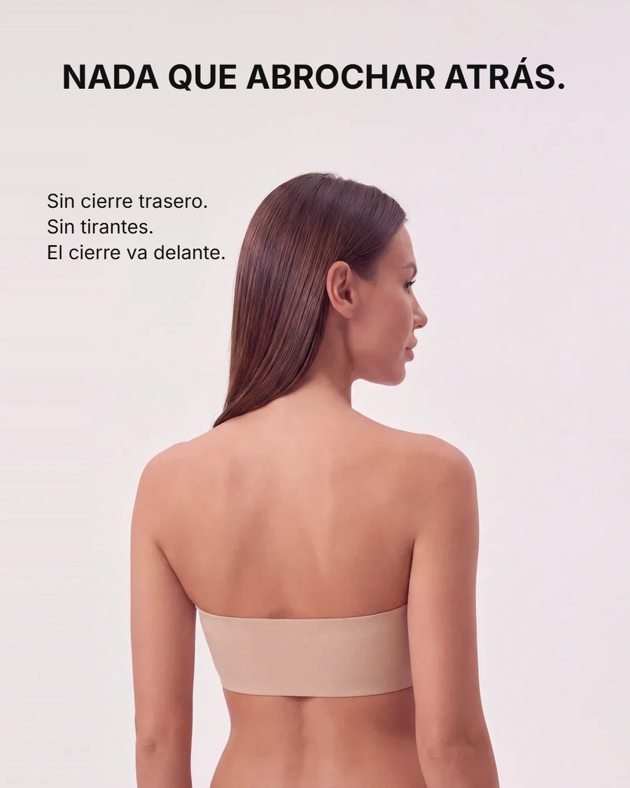 Pilar | Sujetador sin tirantes con cierre delantero