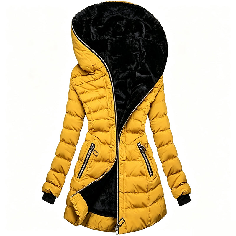 Greta | Abrigo acolchado con capucha