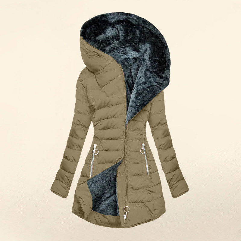 Greta | Abrigo acolchado con capucha