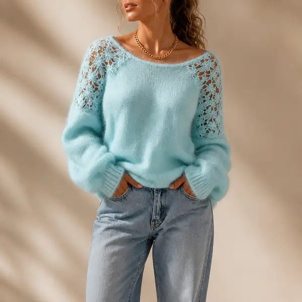 Adela | Jersey de punto con encaje