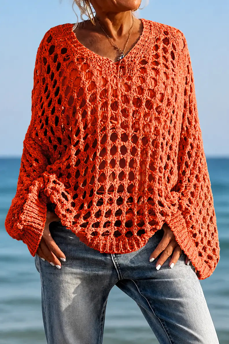 Jersey calado oversize de hombros descubiertos – Iris, foto 4
