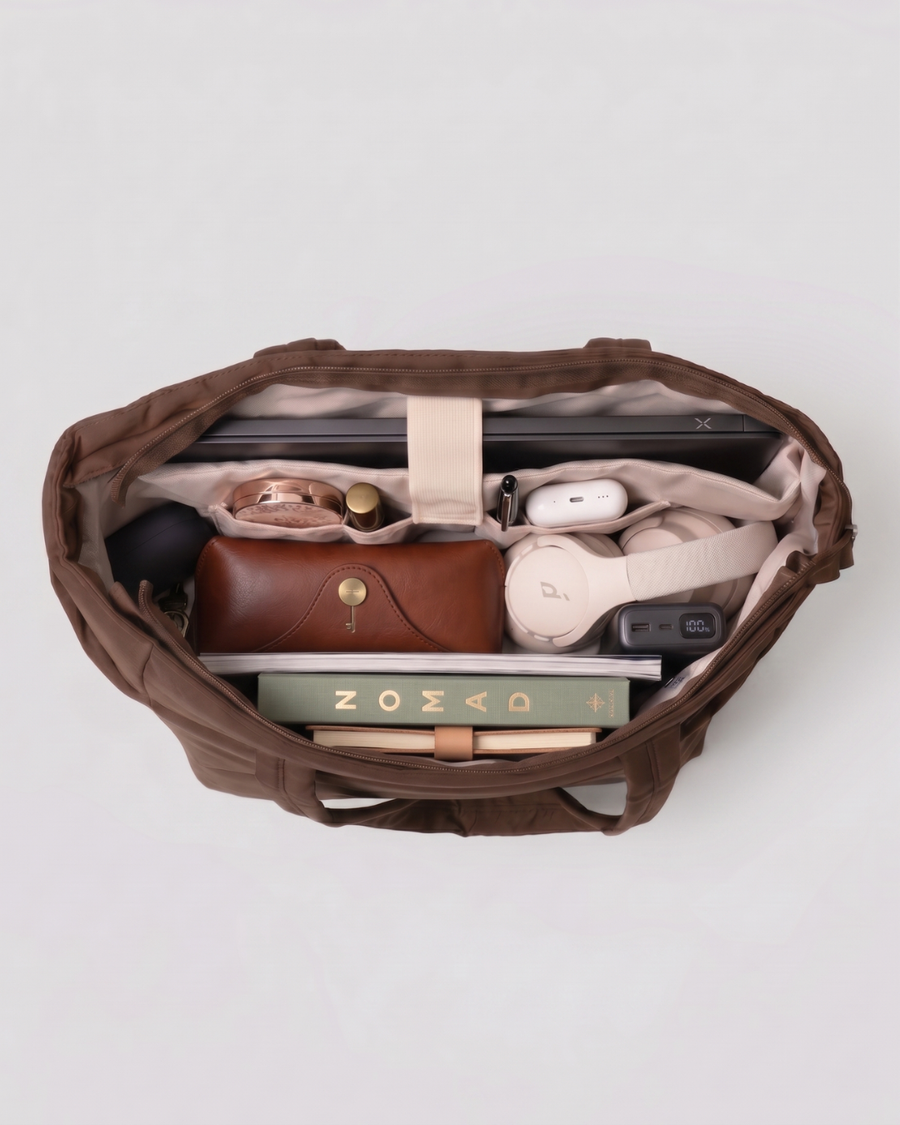 Isabel | Bolso acolchado ligero con bolsillo para portátil