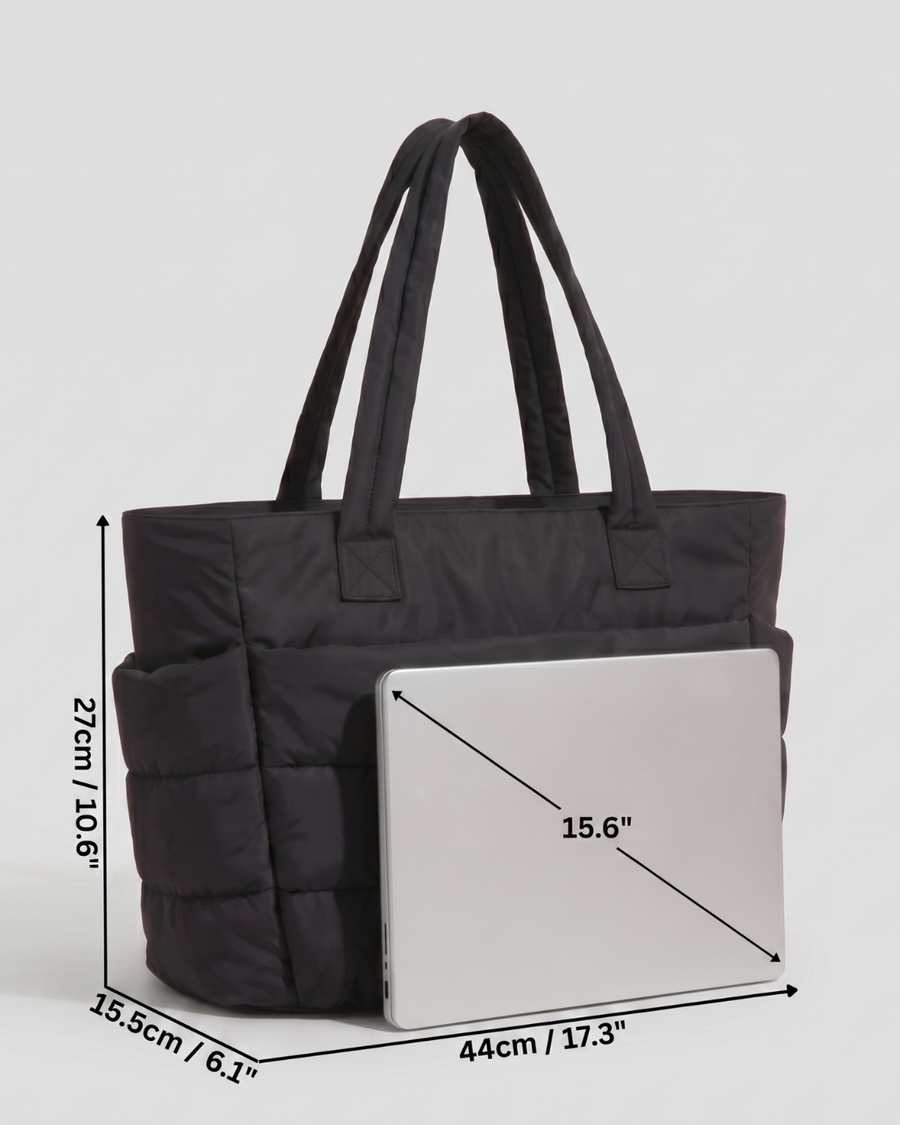 Isabel | Bolso acolchado ligero con bolsillo para portátil