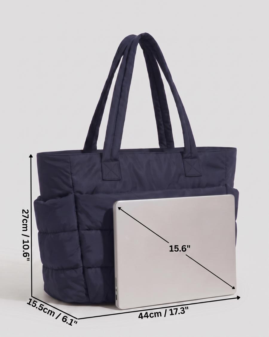 Isabel | Bolso acolchado ligero con bolsillo para portátil
