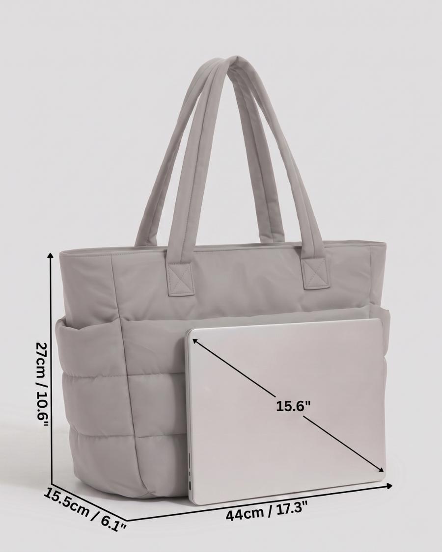 Isabel | Bolso acolchado ligero con bolsillo para portátil